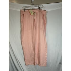 Salt Life Women's XL Skipper Woven Lightweight Twill Pants New! Pink Swim Cover